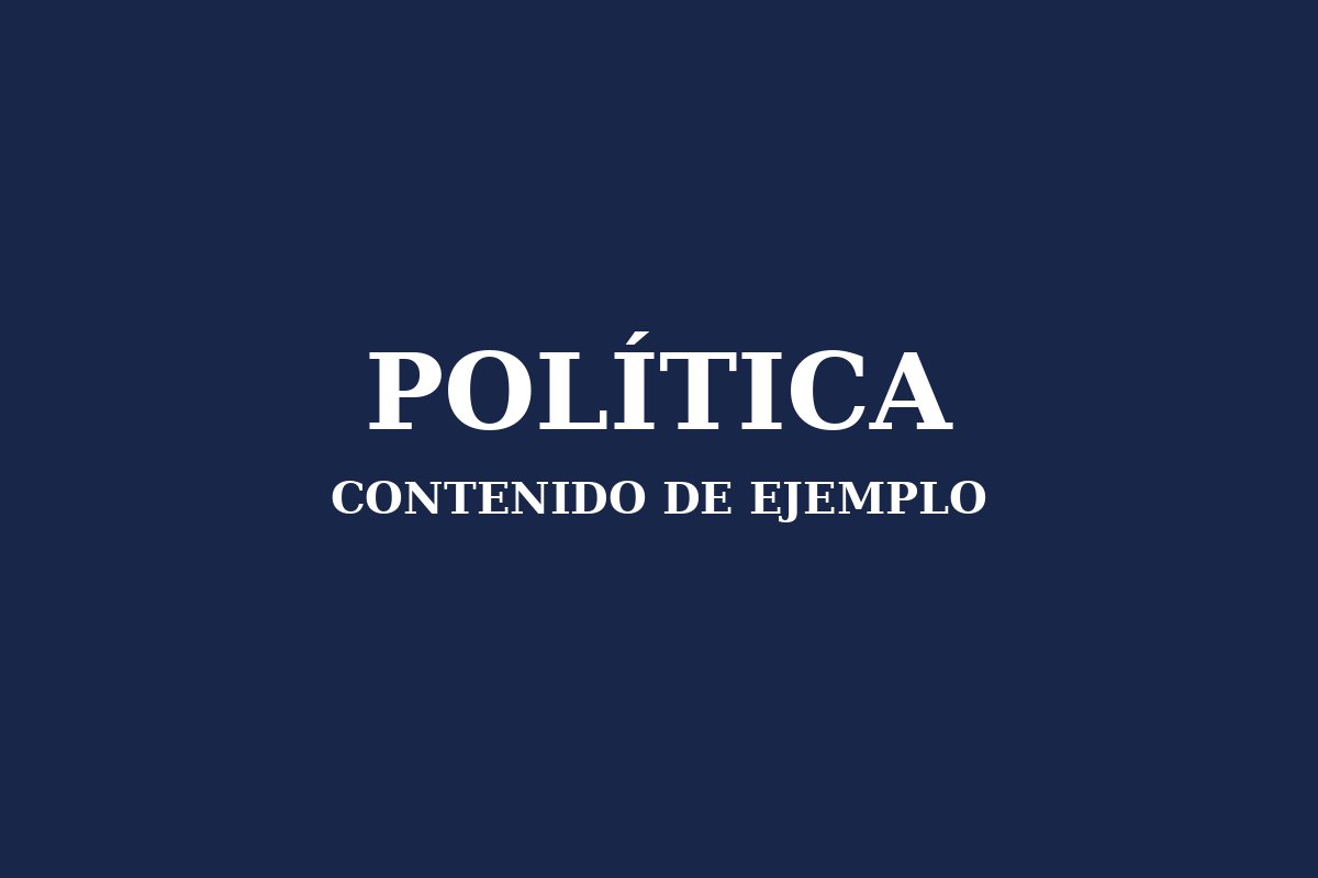 Ejemplo: titular principal de portada