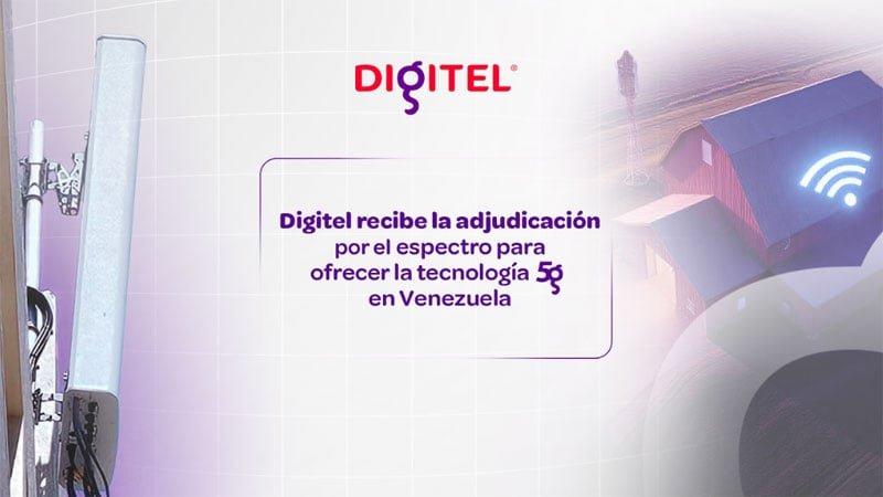 Digitel recibe la adjudicación por el espectro para ofrecer la tecnología 5G en Venezuela