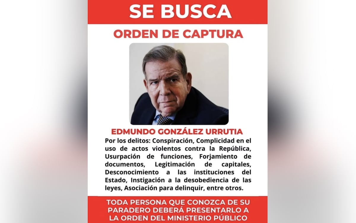 El chavismo ofrece una recompensa de 100.000 dólares por Edmundo González El chavismo ofrece una recompensa de 100.000 dólares por Edmundo González
