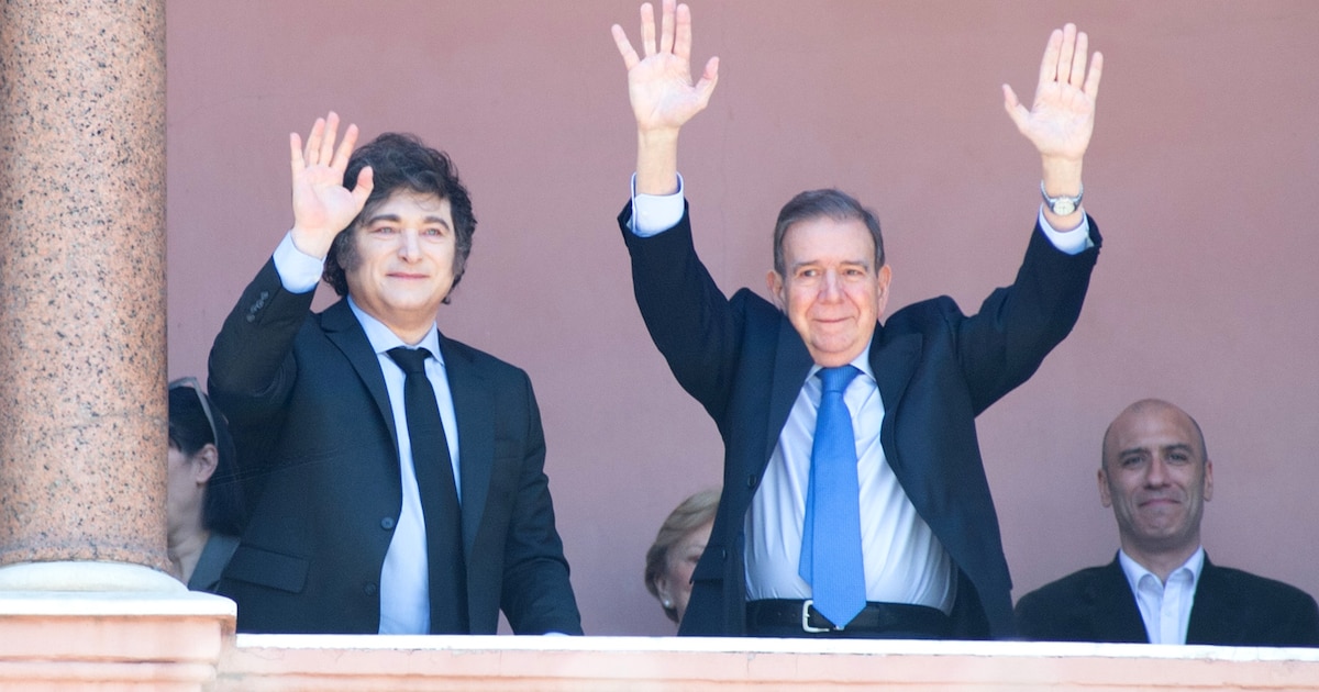 Javier Milei reconoció a Edmundo González Urrutia como presidente electo de Venezuela en una reunión bilateral en la Casa Rosada