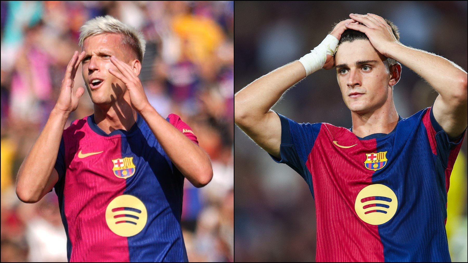 borra a Dani Olmo y Pau Víctor y no tienen licencia para jugar con el Barcelona borra a Dani Olmo y Pau Víctor y no tienen licencia para jugar con el Barcelona