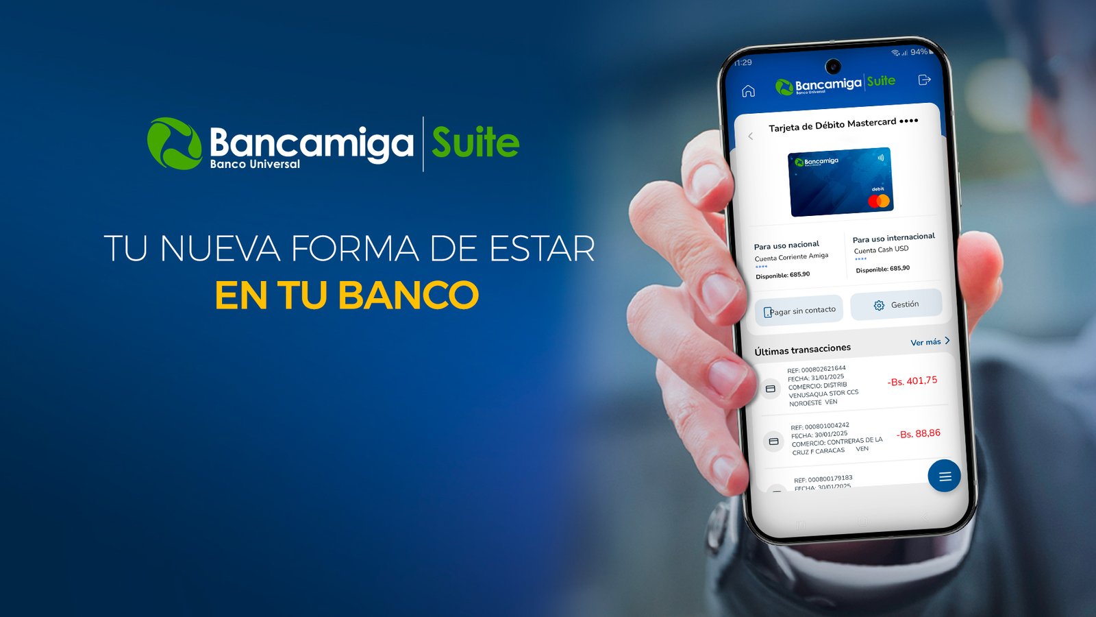 Bancamiga Suite: Un banco en tus manos que facilita la gestión financiera