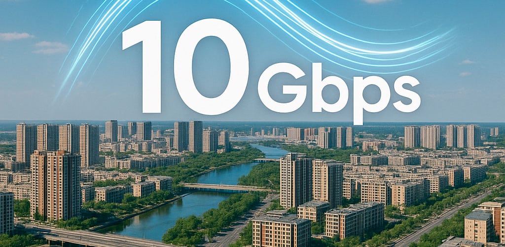 China tiene la primera ciudad del mundo con de fibra a 10 Gbps
